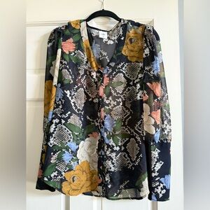 CAbi snake charmer blouse. Size medium